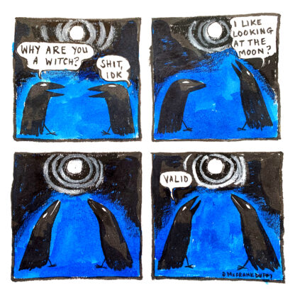 why are you a witch full moon crow comic