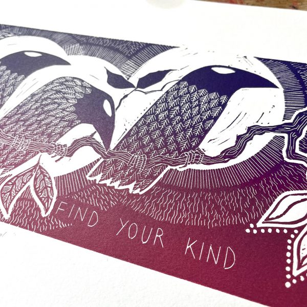 queer crow art print